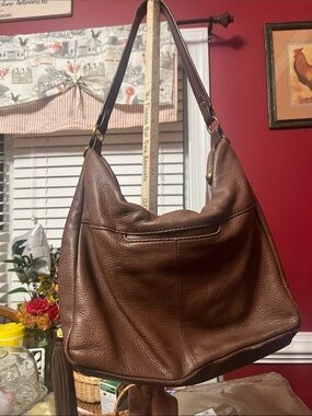 HOBO Black Pebbled Leather Hobo Shoulder Bag